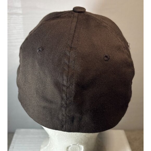 Billabong Logo Brown Flexfit Hat Blue Logo - Picture 3 of 6